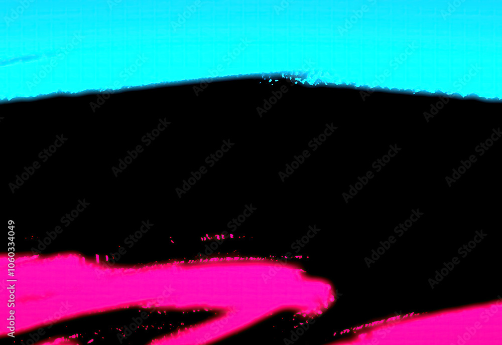 Obraz premium Neon paint texture background on black brush