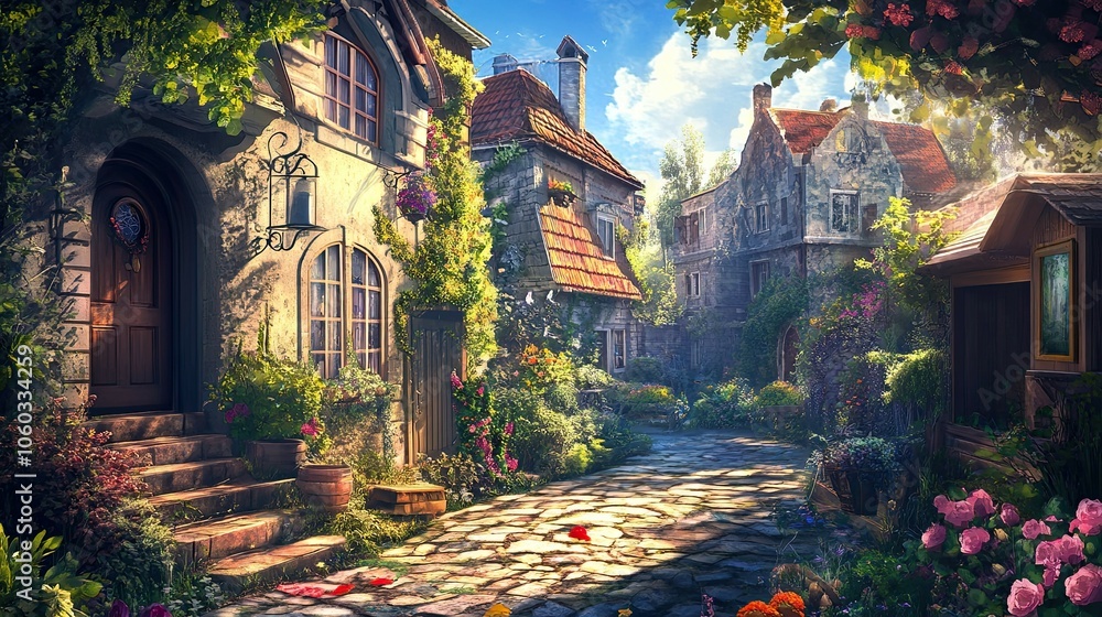 Obraz premium Street in the old town