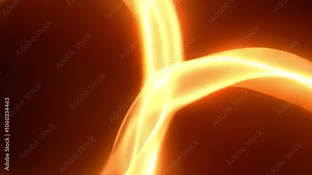 Glowing Lines Move Over A Pure Fulvous Color Backdrop Glowing Lines Move Over A Pure Fulvous Color Backdrop