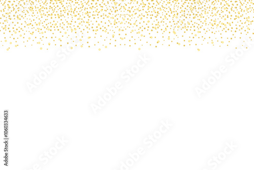  Gold glitter falling on transparent background. Glitter magic star sparks effect. star dust with shine particles, for card decoration, celebtation, weding
