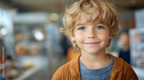 Smiling Boy Portrait Photo