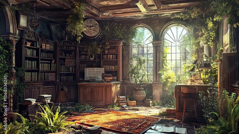 Obraz premium Hidden Object puzzle game Environment interior