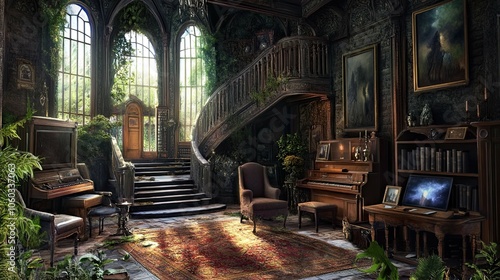 Hidden Object puzzle game Environment interior 