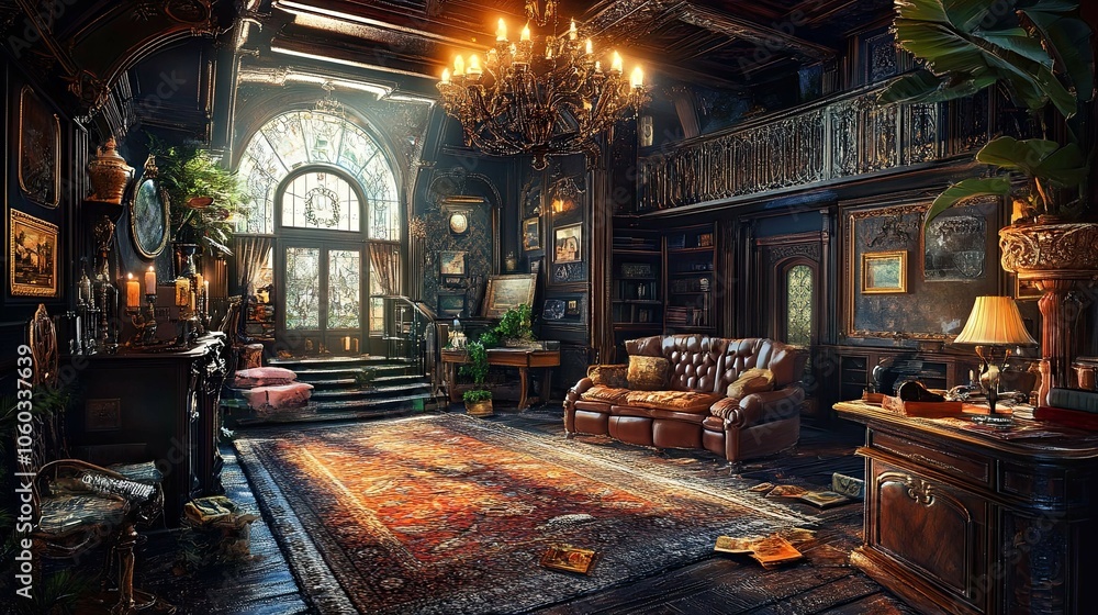 Hidden Object puzzle game Environment interior Hidden Object puzzle game Environment interior