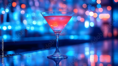 Pink Cocktail in a Martini ...