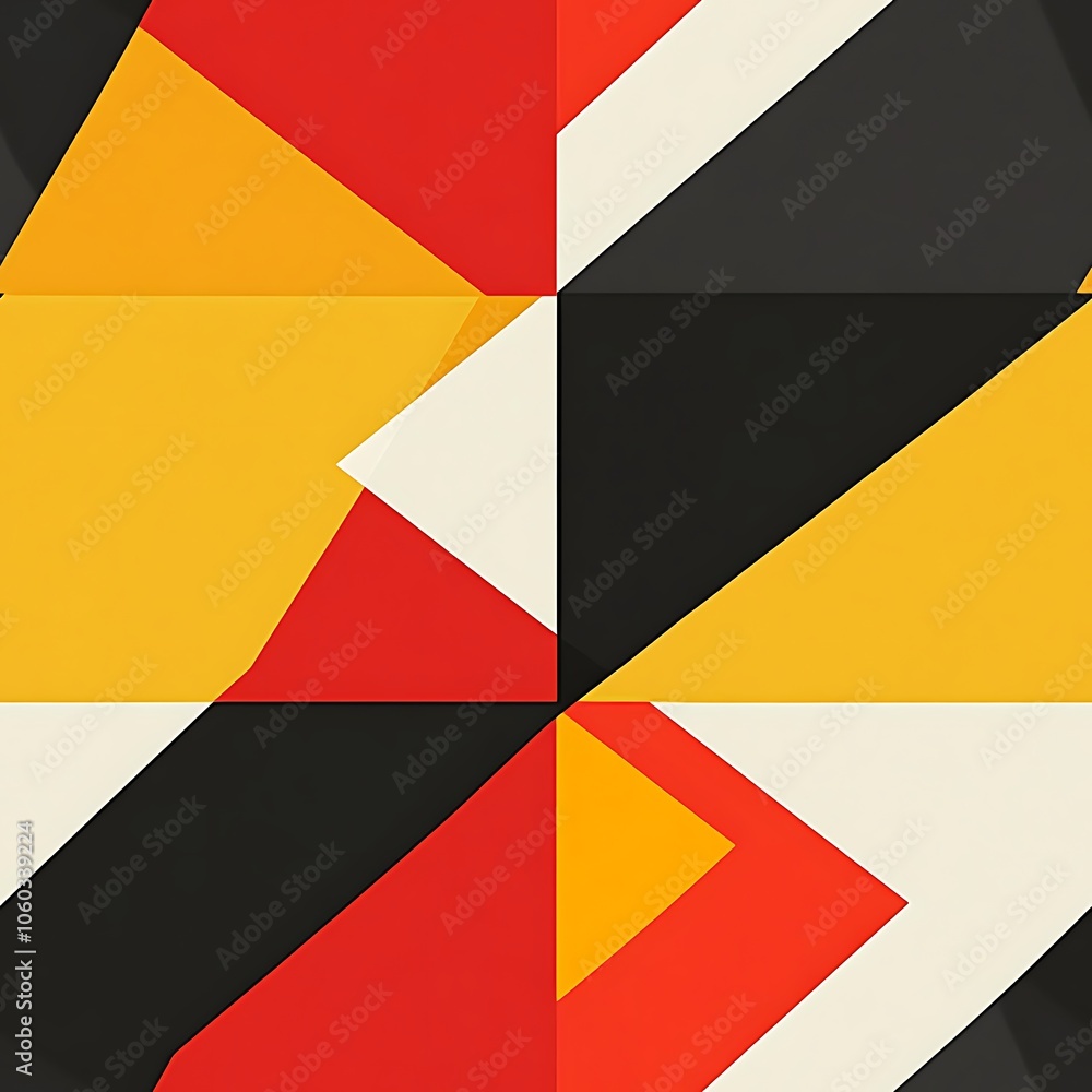 Obraz premium Sharp Angled Minimalist Geometric Design Artwork