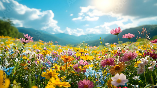 Colorful Wildflower Meadow ...