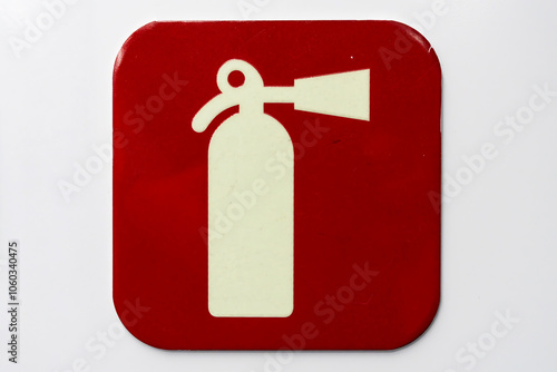 Obraz na płótnie sign of extinguisher w salonie