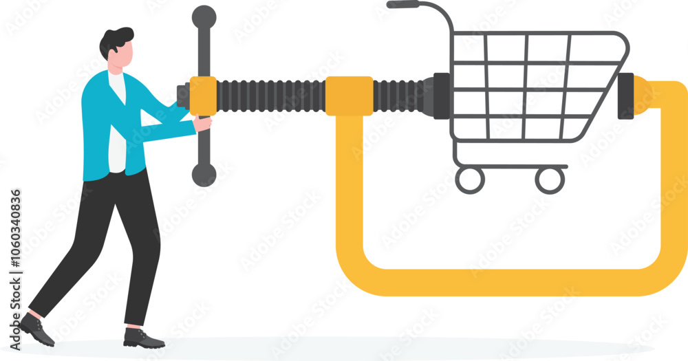 A businessman lies about finances while talking about a piggy bank, but his thoughts are on a shopping cart, illustrating deception in financial communication
A businessman lies about finances while talking about a piggy bank, but his thoughts are on a shopping cart, illustrating deception in financial communication