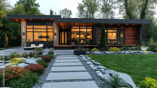 Modern House Exterior with ...