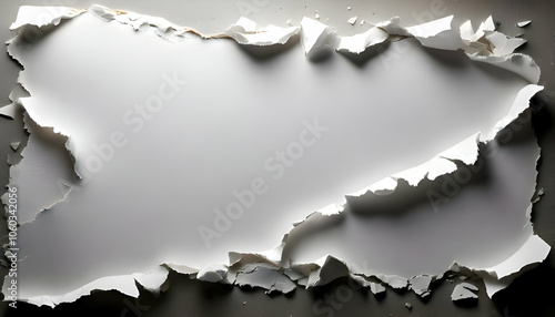 white paper ripped message torn note background piece