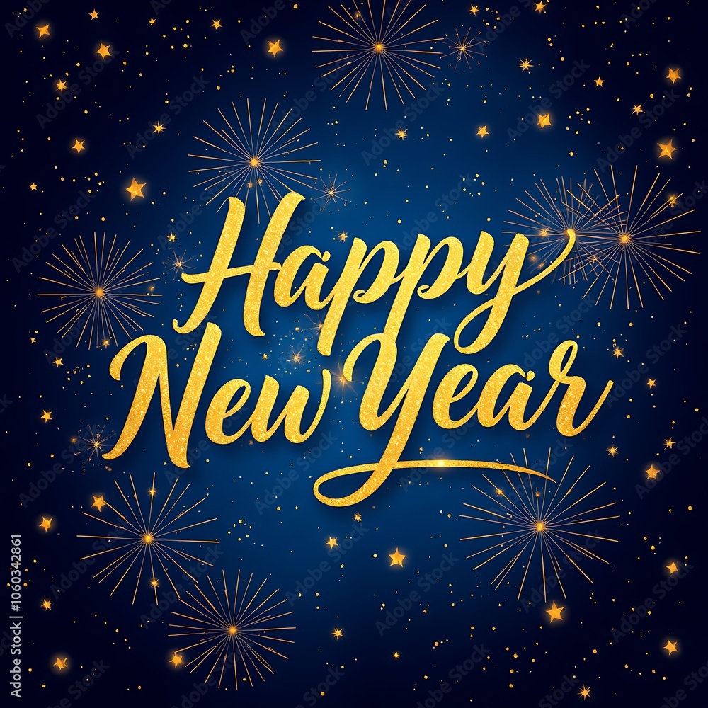 Fototapeta premium Happy new your event nice image with nice background ai..