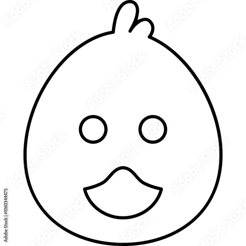Duck face single icon