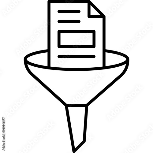 Data filter single icon