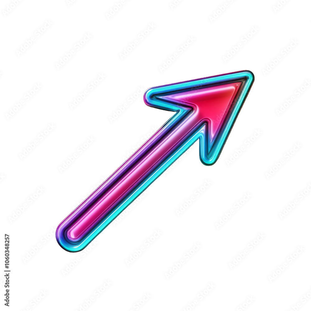 Minimalist infographic arrow sign with a subtle gradient and soft rounded edges isolated on a transparent background Minimalist infographic arrow sign with a subtle gradient and soft rounded edges isolated on a transparent background