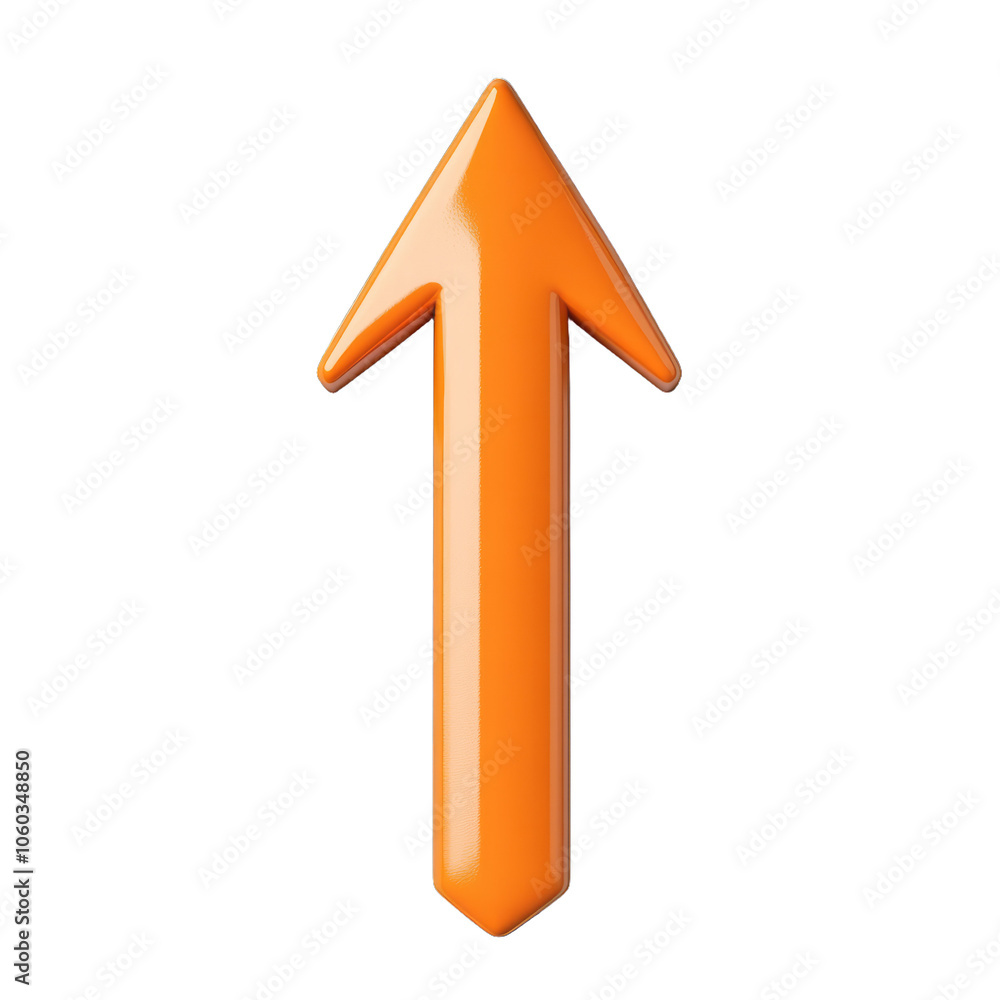 Modern infographic arrow pointing downward with bold orange color and a slight bevel effect isolated on transparent background Modern infographic arrow pointing downward with bold orange color and a slight bevel effect isolated on transparent background