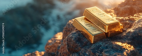 Dramatic Golden Bars on Cli...