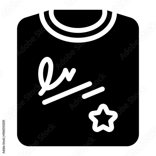 tshirt glyph icon