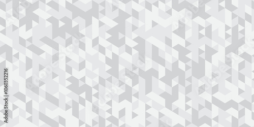 Geometric Abstract white or gray digital stripe creativity background. seamless triangular origami grayscale mosaic and low polygon triangle texture banner wallpaper. 