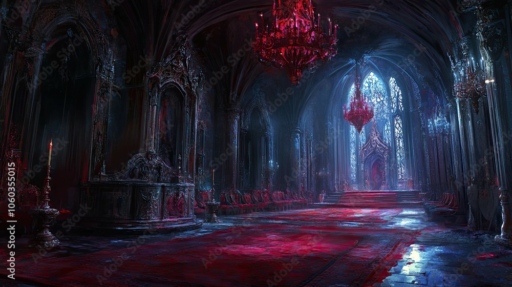 Vampire Castle in a Desolate Land interior Vampire Castle in a Desolate Land interior