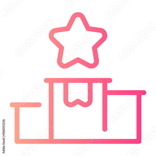 podium gradient icon