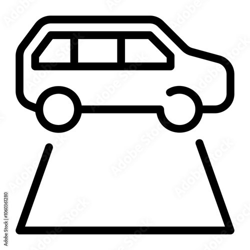 red carpet line icon