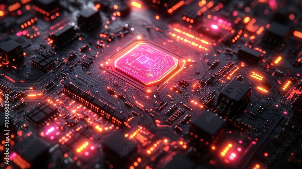 Neon Pathways Illuminated AI Circuit Design Neon Pathways Illuminated AI Circuit Design