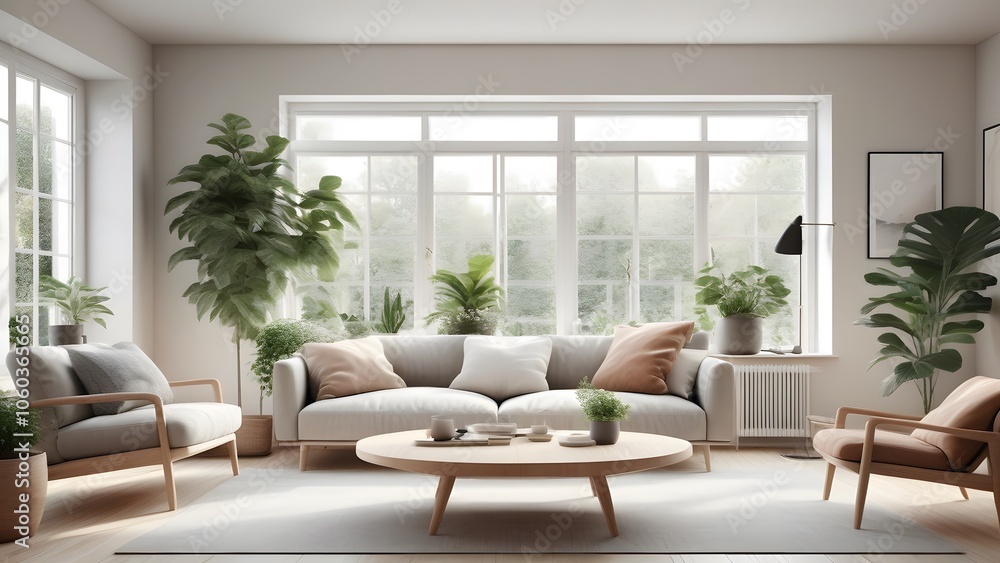 Modern Minimalist Living Space with Large Windows, Natural Light, and Earthy Decor Creating an Inviting Ambiance (45) Modern Minimalist Living Space with Large Windows, Natural Light, and Earthy Decor Creating an Inviting Ambiance (45)