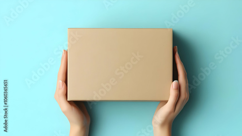 Hands Holding a Cardboard B...
