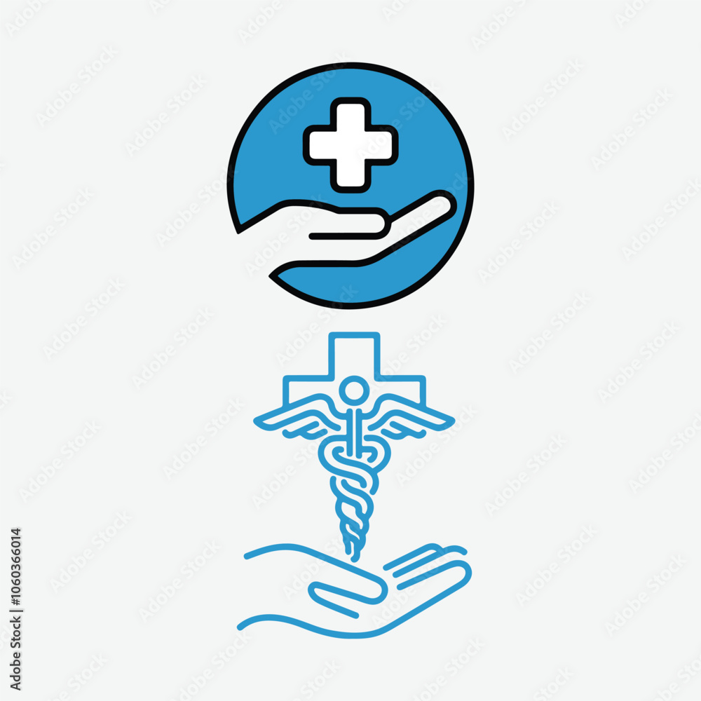 Medical and healthcare protection vector icon Medical and healthcare protection vector icon