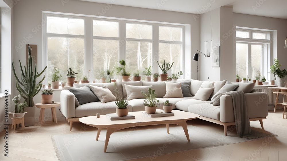 Modern Minimalist Living Space with Large Windows, Natural Light, and Earthy Decor Creating an Inviting Ambiance (56) Modern Minimalist Living Space with Large Windows, Natural Light, and Earthy Decor Creating an Inviting Ambiance (56)