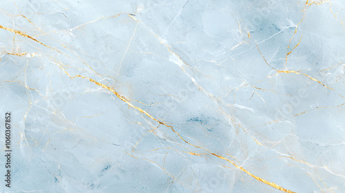 Elegant marble texture with gold veining and deep blue undertones  photo