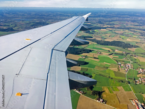 Flying over the German landscape, Germany  photo