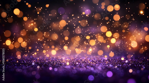 Purple Glitter and Gold Bok...