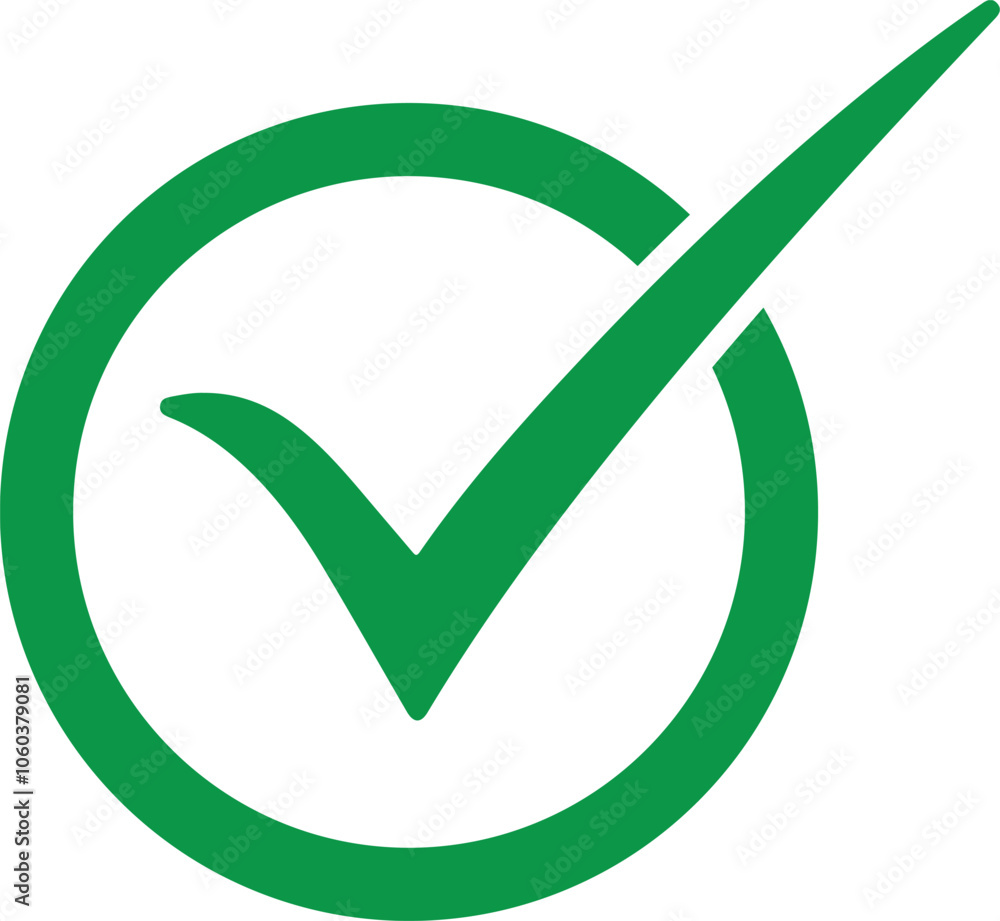 Check mark. Green Tick and Confirm Icon Vector Design. Check mark. Green Tick and Confirm Icon Vector Design.