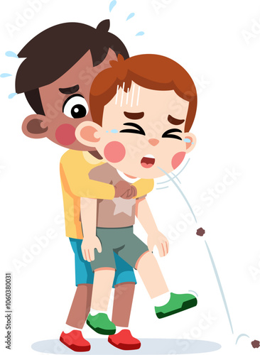 Kid Helping Saving a Choking Friend