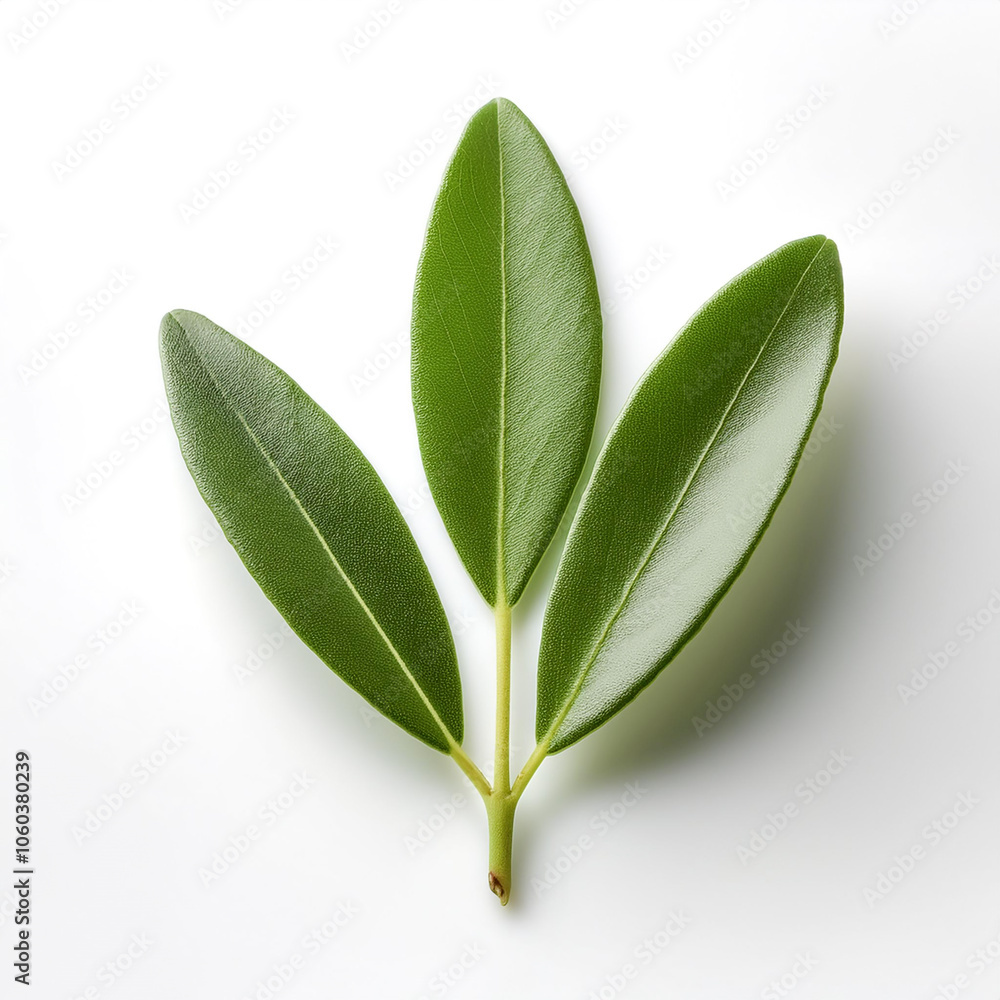 Obraz premium Olive Leaf isolated white background