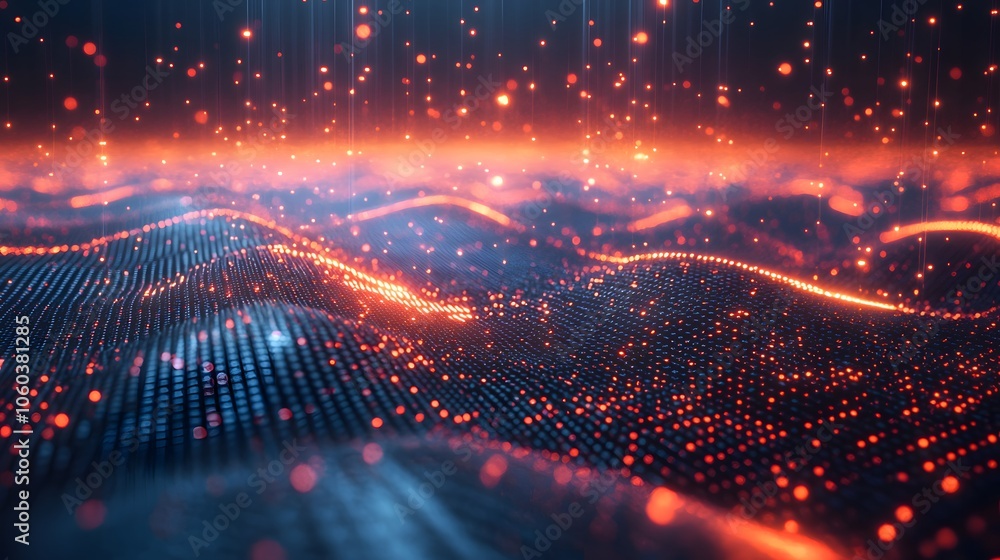 Fototapeta premium Abstract Visualization of Encrypted Data Patterns