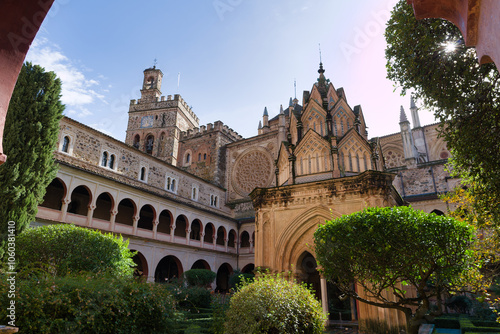 view, landscape, monastery, monument, architecture, spain, guada