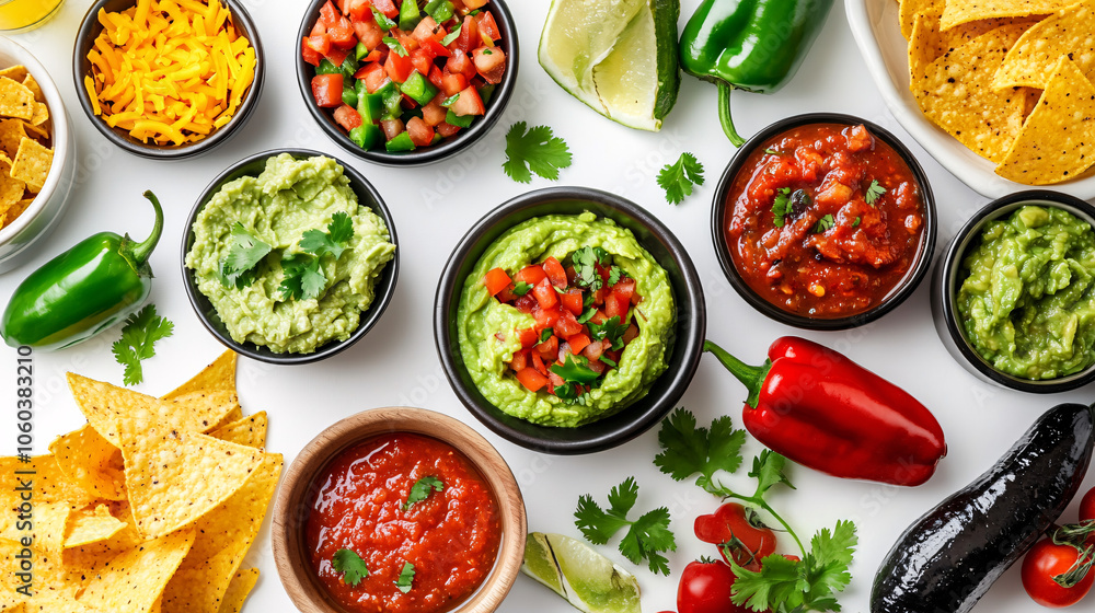 A variety of the most delicious Mexican food. A variety of the most delicious Mexican food.
