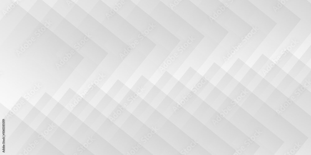 Naklejka premium Abstract modern white and gray color technology concept geometric square line. vector background lines geomatics retro pattern of triangle shapes. White triangular backdrop web, banner texture.