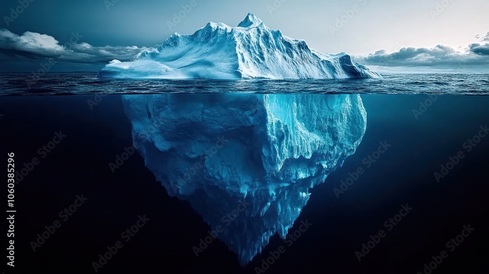 Stunning images of icebergs in the cold, powerful ocean. Stunning images of icebergs in the cold, powerful ocean.