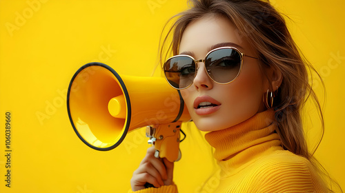 Woman in Sunglasses with a ...