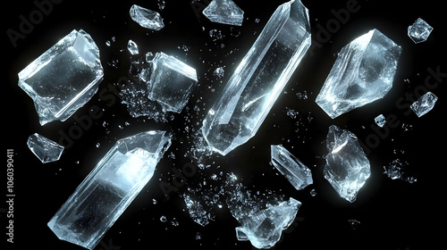 Shattered Ice Crystals 3D R...