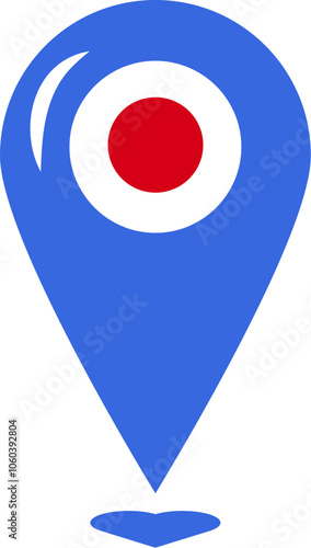 A vibrant vector illustration of a location pin in colors of Japanese flag in a cartoon style. Japanese language and culture. Japanese events or celebrations. Emblems symbolizing unity and identity, d Free Download A vibrant vector illustration of a location pin in colors of Japanese flag in a cartoon style. Japanese language and culture. Japanese events or celebrations. Emblems symbolizing unity and identity, d - GFXLoad