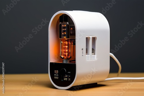 variant a smart plug with a miniaturized house model showing pow photo