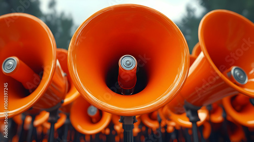 3D Illustration of Orange M...
