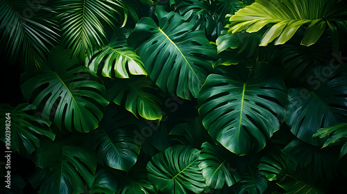 Wallpaper Mural Tropical Leaves Background Image Torontodigital.ca