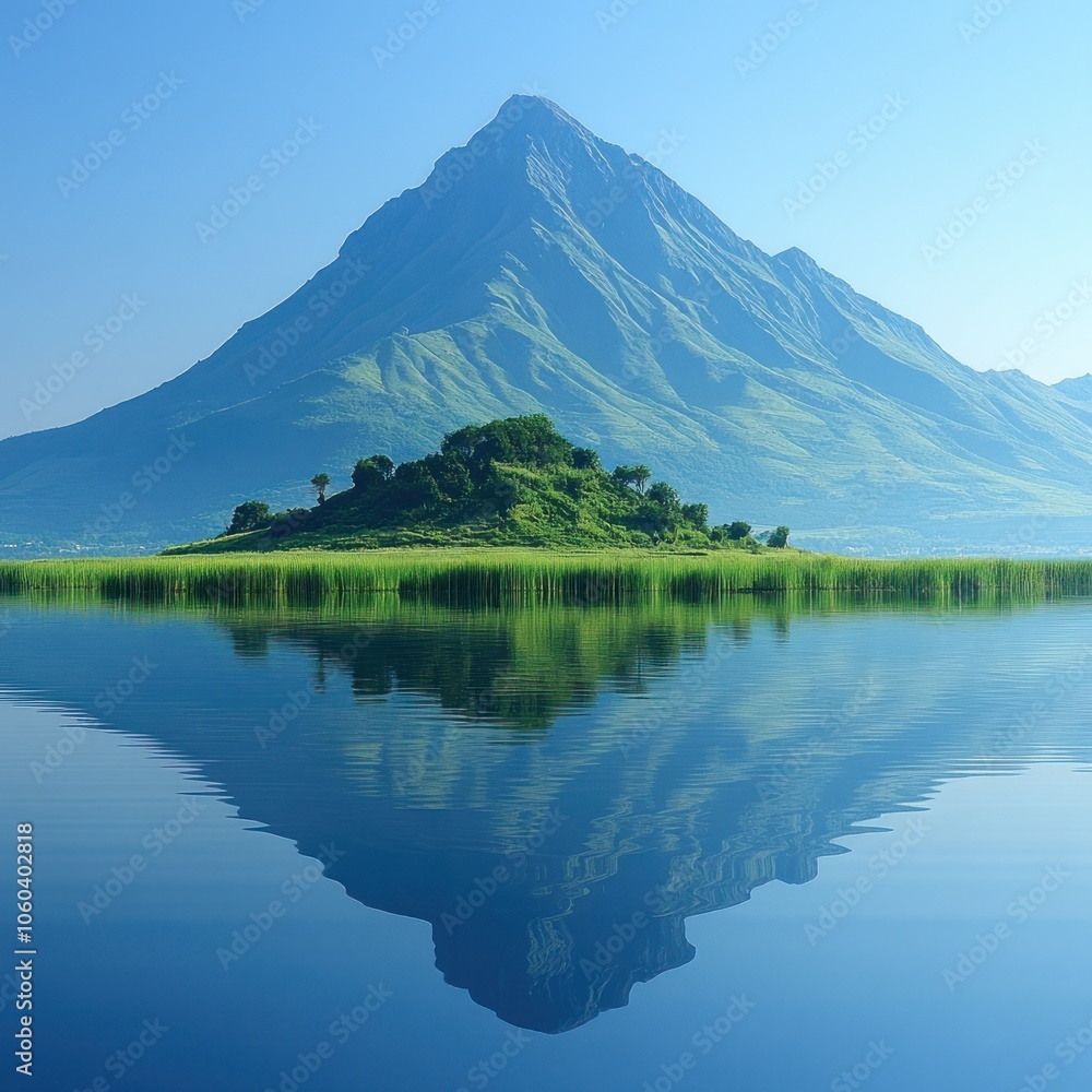 Mountain Reflection in a Serene Lake Mountain Reflection in a Serene Lake