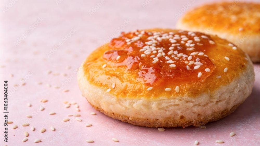 Hotteok - ideal for food blogs, bakery websites, recipe books, or breakfast-themed social media posts